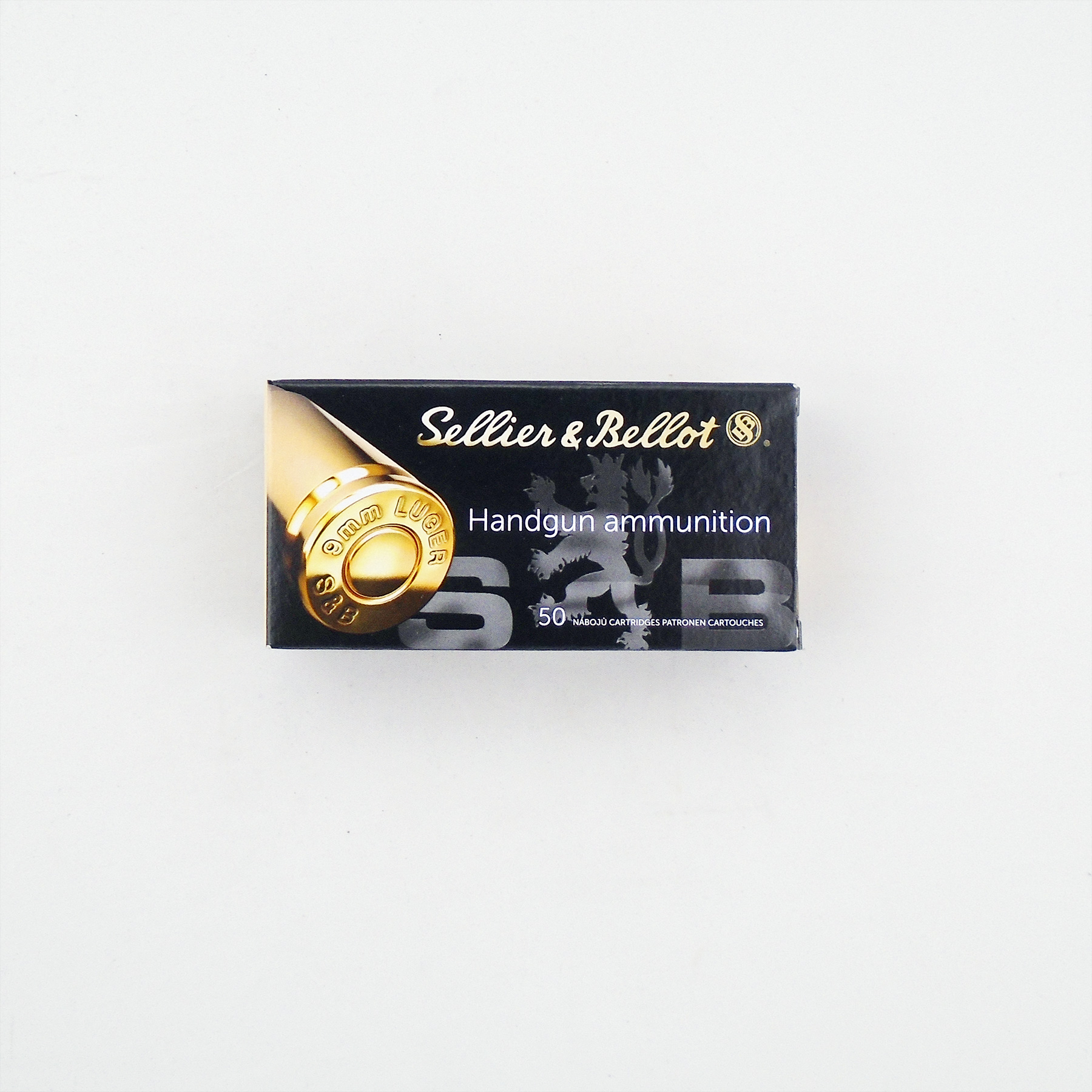 Náboje Sellier-Bellot 9mm Luger (9x19, 9mm Para) Subsonic FMJ 140grs (9g)